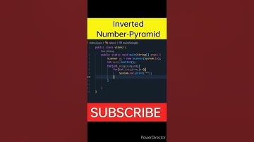 Inverted Number Pyramid in Java | pattern question on Java 👨‍💻 | #shorts #ytshorts #coding