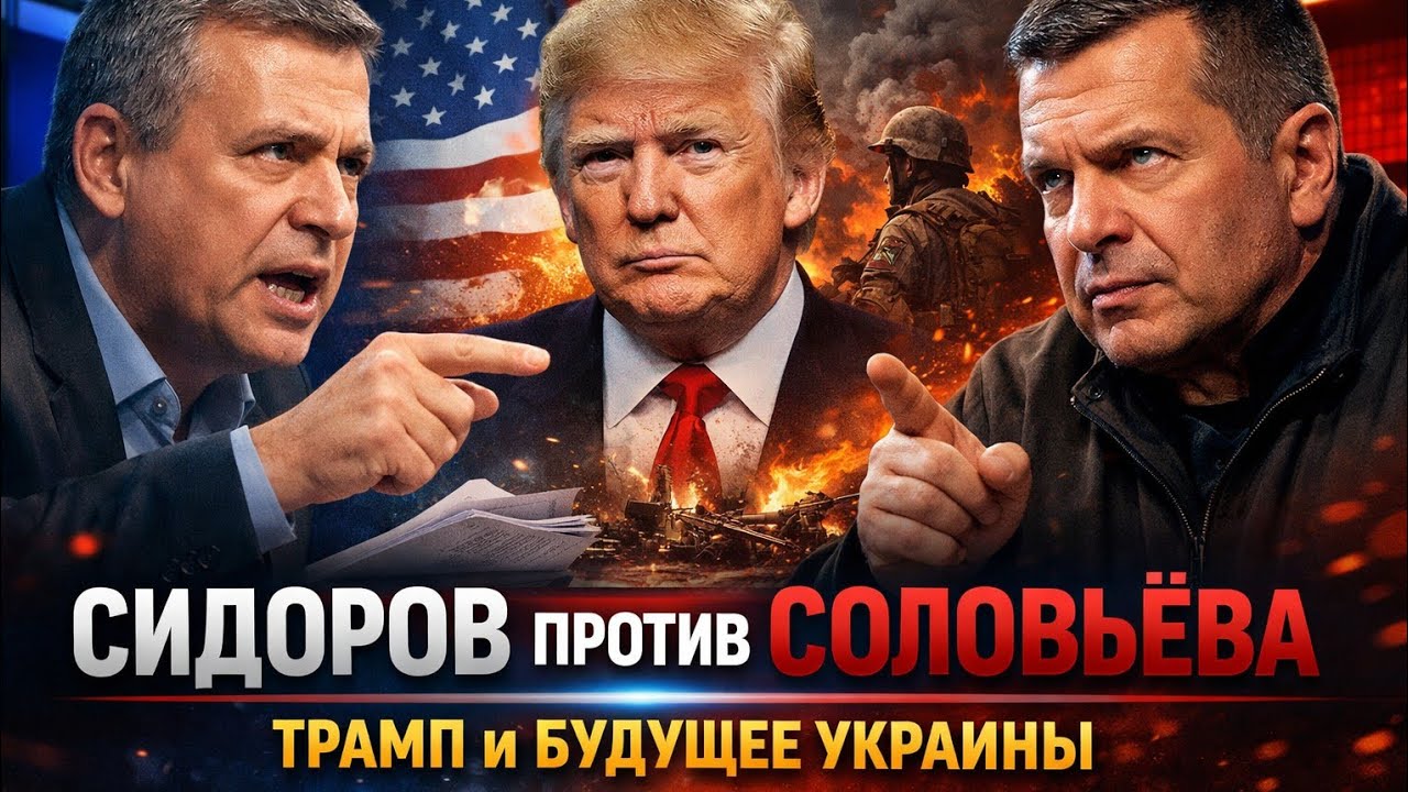 Сидоров против Соловьёва: Жёсткий спор о Трампе и будущем Украины