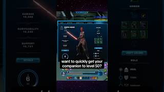 have extra credits and want a companion to lvl 50? 💫 #swtor #starwars #swtorguide