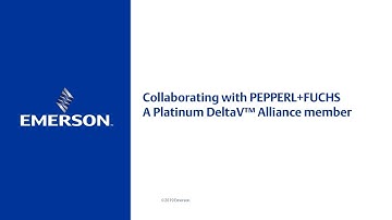 Collaborating with Pepperl+Fuchs. Platinum DeltaV™ Alliance member