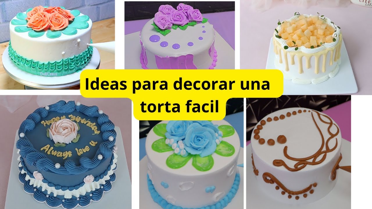12+Quick & Easy Cake Decorating Ideas Compilation simple design
