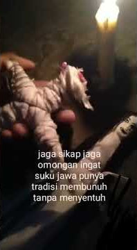 Jaga Sikap jaga omongan ingat Suku jawa punya tradisi membunuh tanpa menyentuh...