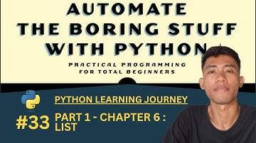 #33 PART I PROGRAMMING FUNDAMENTALS CHAPTER 6 LIST