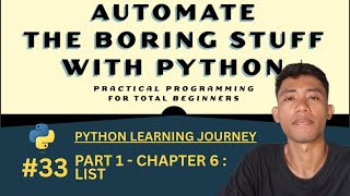 #33 PART I PROGRAMMING FUNDAMENTALS CHAPTER 6 LIST
