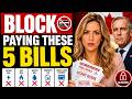 CANADIAN RETIREES,Block PAYING THESE 5 BILLS!  (Most SENIOR Don't Know It)