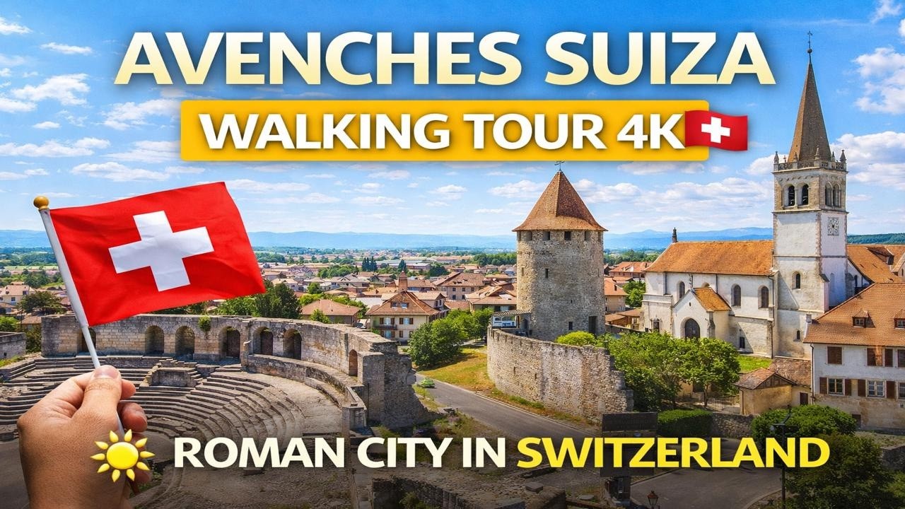 Avenches Suiza 🇨🇭 Walking Tour 4K | Paseo por la Ciudad Romana Más Bonita de Switzerland