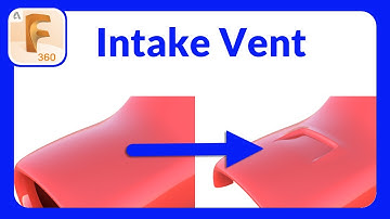 Surface Mastery Part 15 | Creating an Intake Vent with Surfacing #fusion360