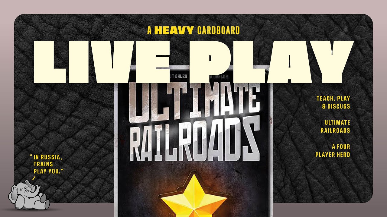 Ultimate Railroads - German Railroads - 4p Play-through, & Roundtable Discussion by Heavy Cardboard
