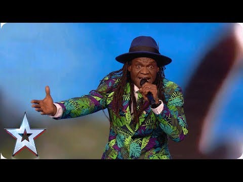 Welcome to the Isle of Wight! Derek Sandy brings sunshine to the stage | Auditions | BGT 2019
