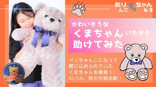 ぬいぐるみ時間 ドンキでぺっちゃんこになったかわいそうなくまちゃん を発見 Getしてさっそく救出しました みんなも みつけたらぜひ助けてあげてね Youtube