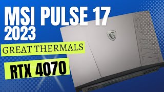 MSI Pulse 17 Review (2023) - RTX 4070 Gaming Laptop Test!