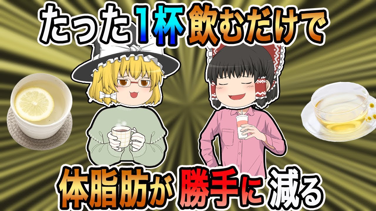 体脂肪が減る！魔法の飲み物6選【ゆっくり解説】