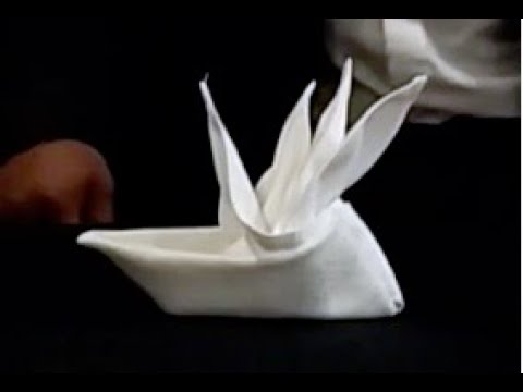 Easy, Slow and Descriptive Napkin Folding Tutorial on Cock’s Comb