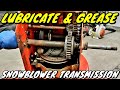 How-to Grease & Lubricate A Snowblower Transmission
