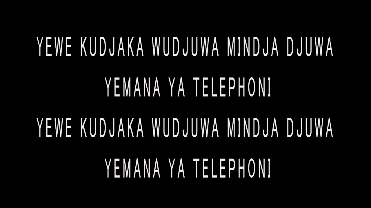 ABDOU MHADJI - TELE PHONE (song with lyrics )
