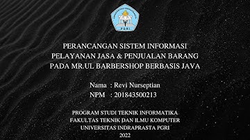 Simulasi Program Skripsi | Revi Nurseptian | 201843500213 | Teknik Informatika | UNINDRA