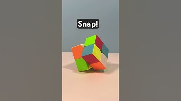 The cube solves itself… or does it? 🧠#shorts #youtubeshort #stopmotion #magic #viral #creative