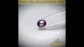 0 84ct Oval Cut Natural Pinkish Purple Sapphire