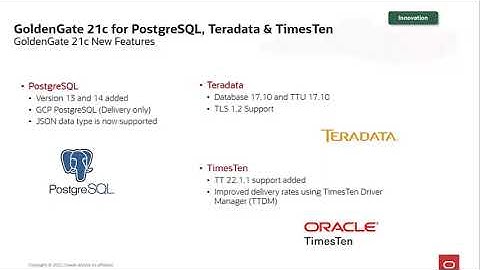 GoldenGate for Non Oracle DBs - SQL Server, MySQL, Postgres, DB2, NonStop, etc etc