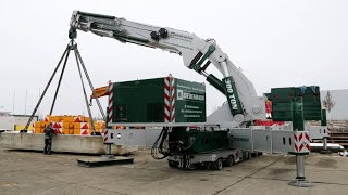W. Biedenbach WABI-K.300 testing up to 125 tons - Largest knuckleboom crane