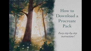 How to Download a Procreate Brush Pack EASY TUTORIAL