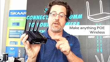 AIDA POE Comm makes your PTZ camera wireless: Control, Power, Video