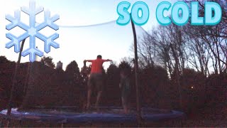 TRAMPOLINE VS SNOW (Frostbite)