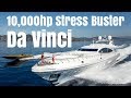 Mangusta 165 Charter Yacht "Da Vinci". The 10,000hp Stress-Buster!