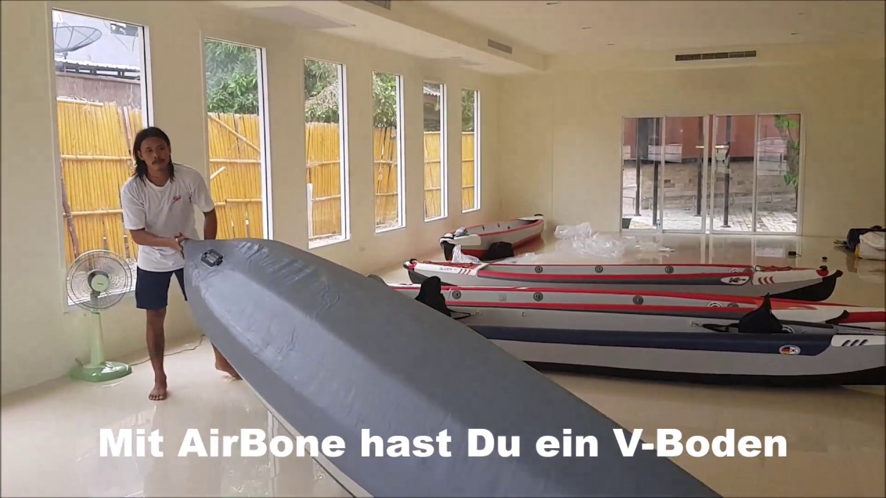AirTrek Flex with AirBone Set up DSKajak  Manual Video Deutsch