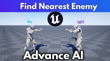 Find Nearest Enemy | Advance AI System On Unreal Engine 4 | 4.27.2 Full Blueprint Code Ai vs Ai UE4
