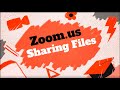 Zoom | Share Files (Slides, notes, etc.)