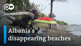 Why much of Albania's coastline is eroding | DW News screenshot 1