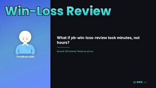 BOB Playbook: Win Loss Review