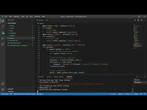 Demo Video - Deep learning model for detecting diseases in Tea leaves