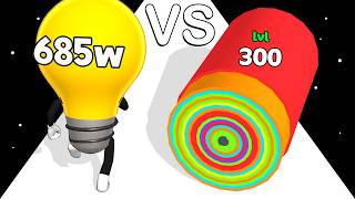 Watt The Bulb VS Layer Runner: Level Up Runner ❌ ASMR Gameplay!
