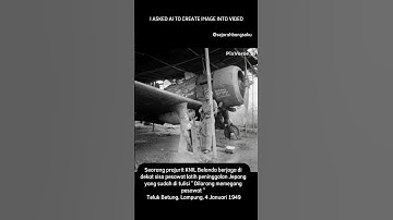 prajurit KNIL Belanda berjaga di dekat sisa pesawat latih peninggalan Jepang #shorts