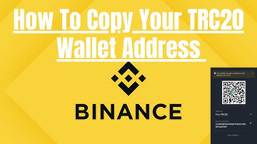 How To Copy Tron (trc20) BINANCE USDT Wallet Address or QR Code | Find Any address FROM BINANCE.