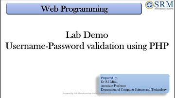 Demo to validate login page using PHP
