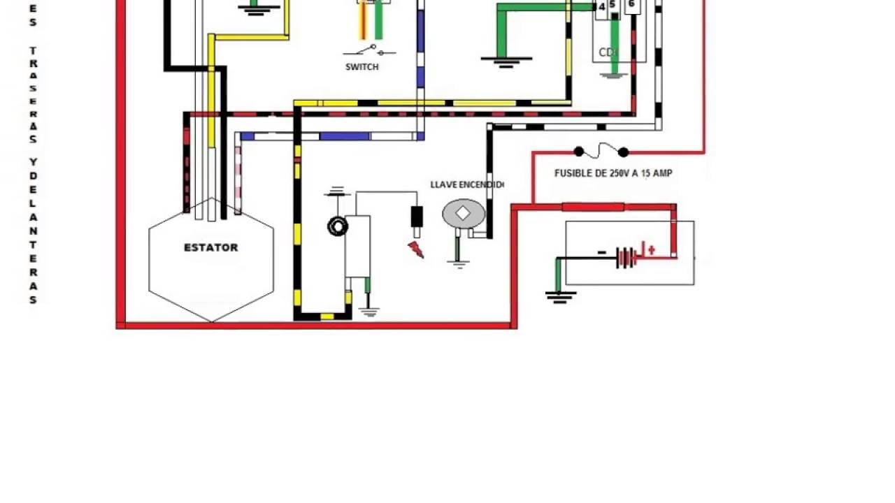diagrama electrico DM 200 cc - YouTube