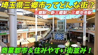 【全駅訪問】埼玉県三郷市ってどんな街商業都市ベッドタウンらしい街並みが広がる