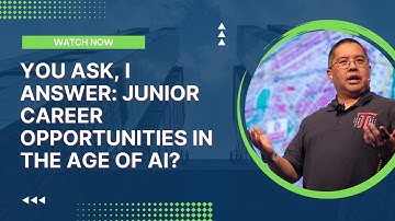 You Ask, I Answer: Junior Career Opportunities in the Age of AI?