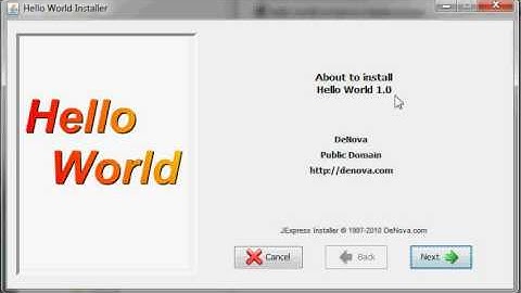 JExpress: Tutorial installing a Java app