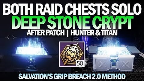 How To Get Both Raid Chests Solo (After Patches) - Deep Stone Crypt Raid [Destiny 2 Beyond Light]