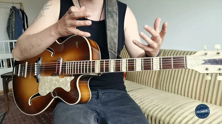 Jazz guitar comping basics | blues in F taught by ...