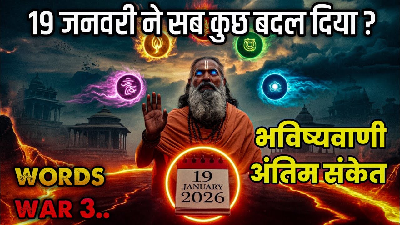 🚩19 जनवरी 2026 : जब भविष्य के संकेत एक साथ प्रकट हुए 👉