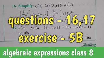 questions - 16,17 | exercise - 5B class 8th maths | S chand maths | composite maths