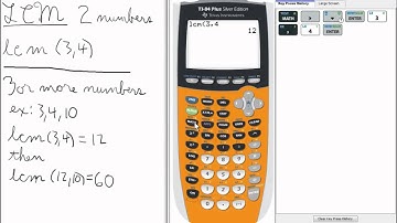 Least Common Multiple LCM  TI 84 Calculator    Top Priority Functions