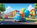 Rainbow Trucks on the Bridge – Count Them All! | Fun Vehicle Song for Kids | Colorful Counting