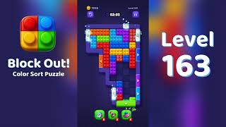 Block Out Level 163 Walkthrough 🧩 | All Levels Solution | Mini Boss