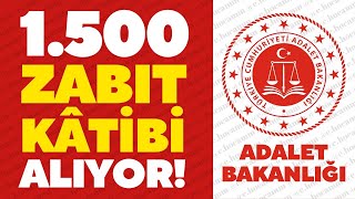 Adalet Bakanliği 1.500 Zabit Kati̇bi̇ Alimi- Başvuru Şartlari İl İl Kontejan Dağilimlari-Doğru Terci̇h